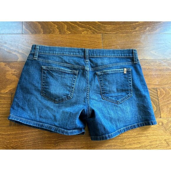 Joes Jeans Hannabeth Shorts Zip Fly Stretch Pockets Denim Blue Size 32 - Picture 2 of 5